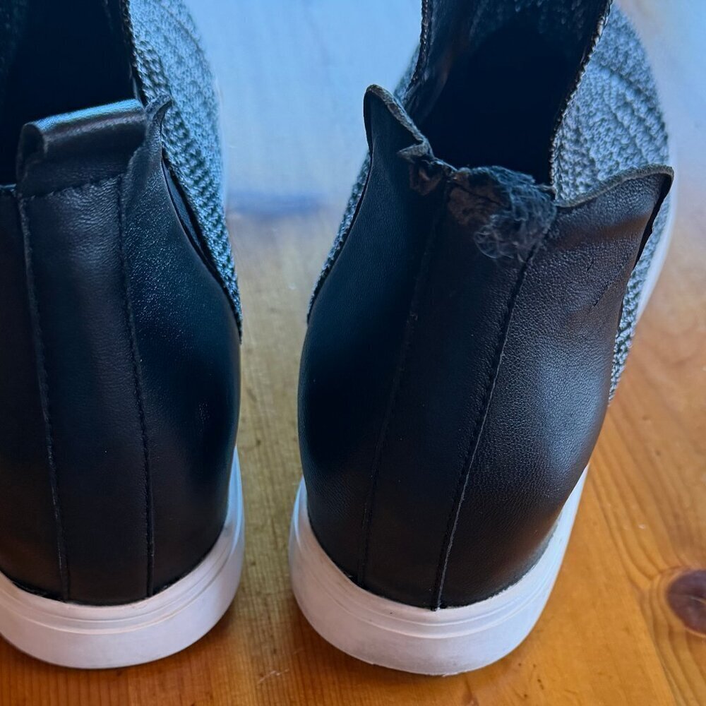 Chelsea & Violet Cielo Flyknit Leather Wedge Slip On Sneakers 10 - Picture 8 of 9